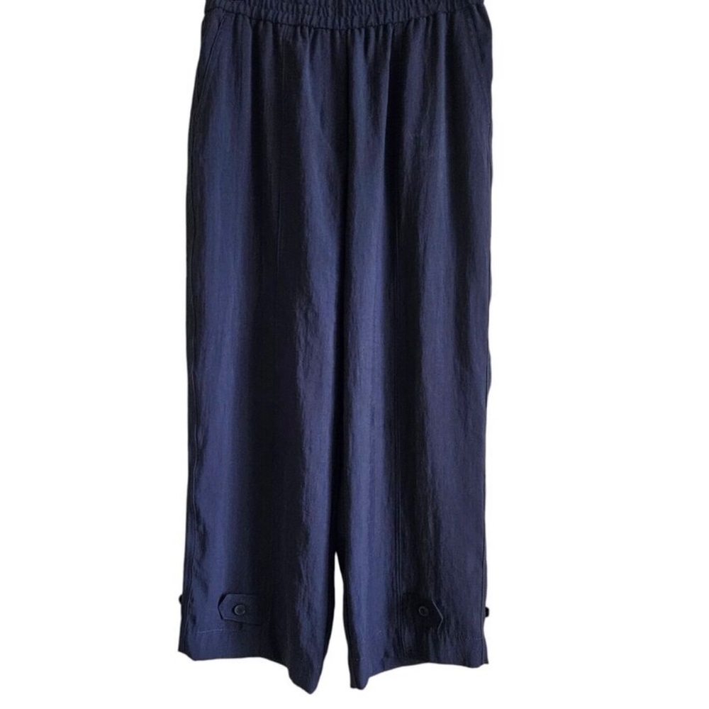Zara Cropped Navy Pants - Picture 2 of 11